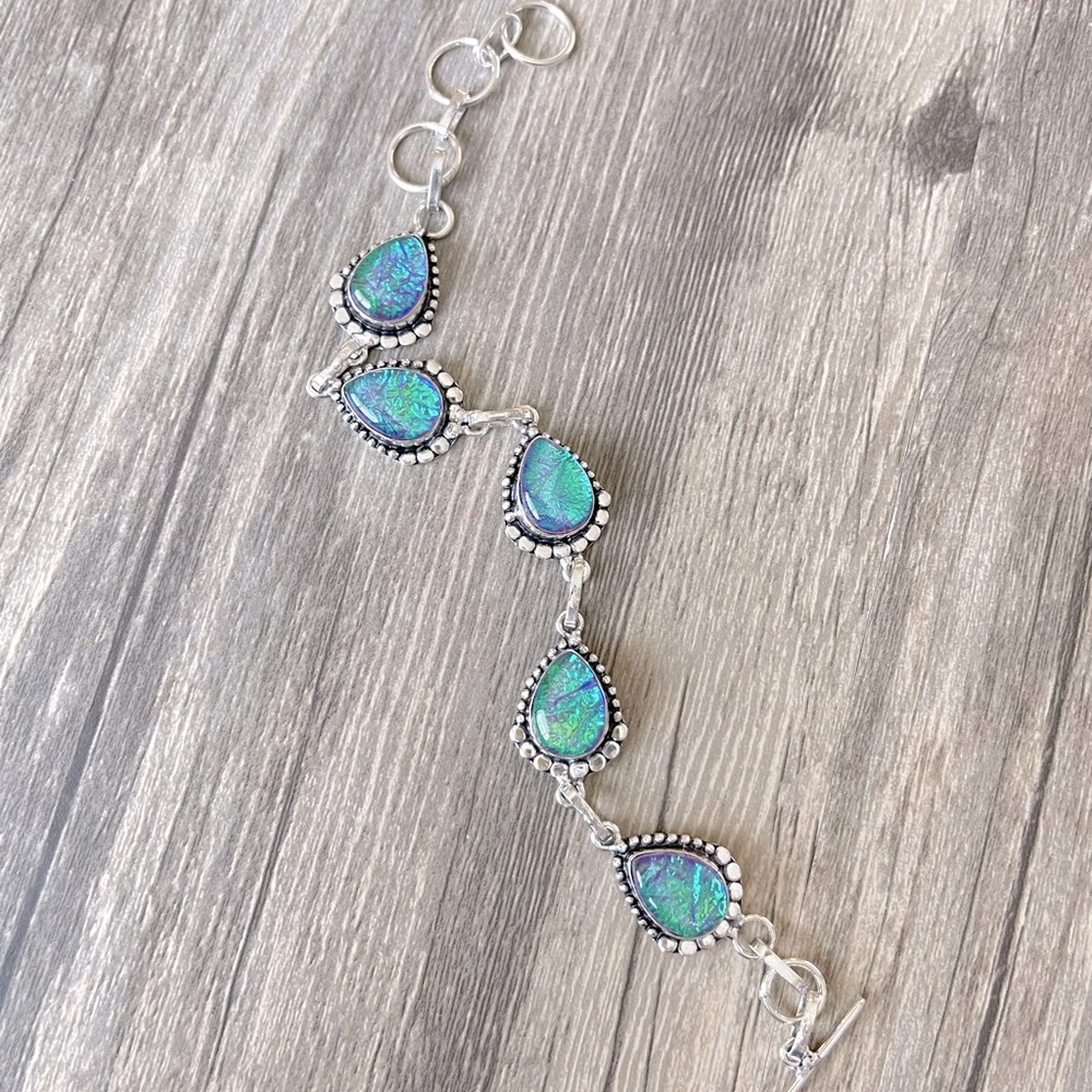 Triplet Opal Gemstone Bracelet - Picture 5 of 5